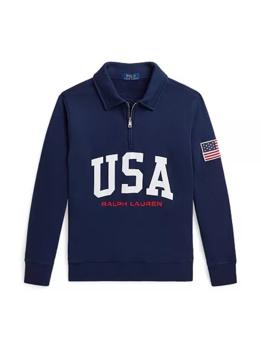 Polo by Ralph Lauren Navy USA Quarter-Zip Sweatshirt